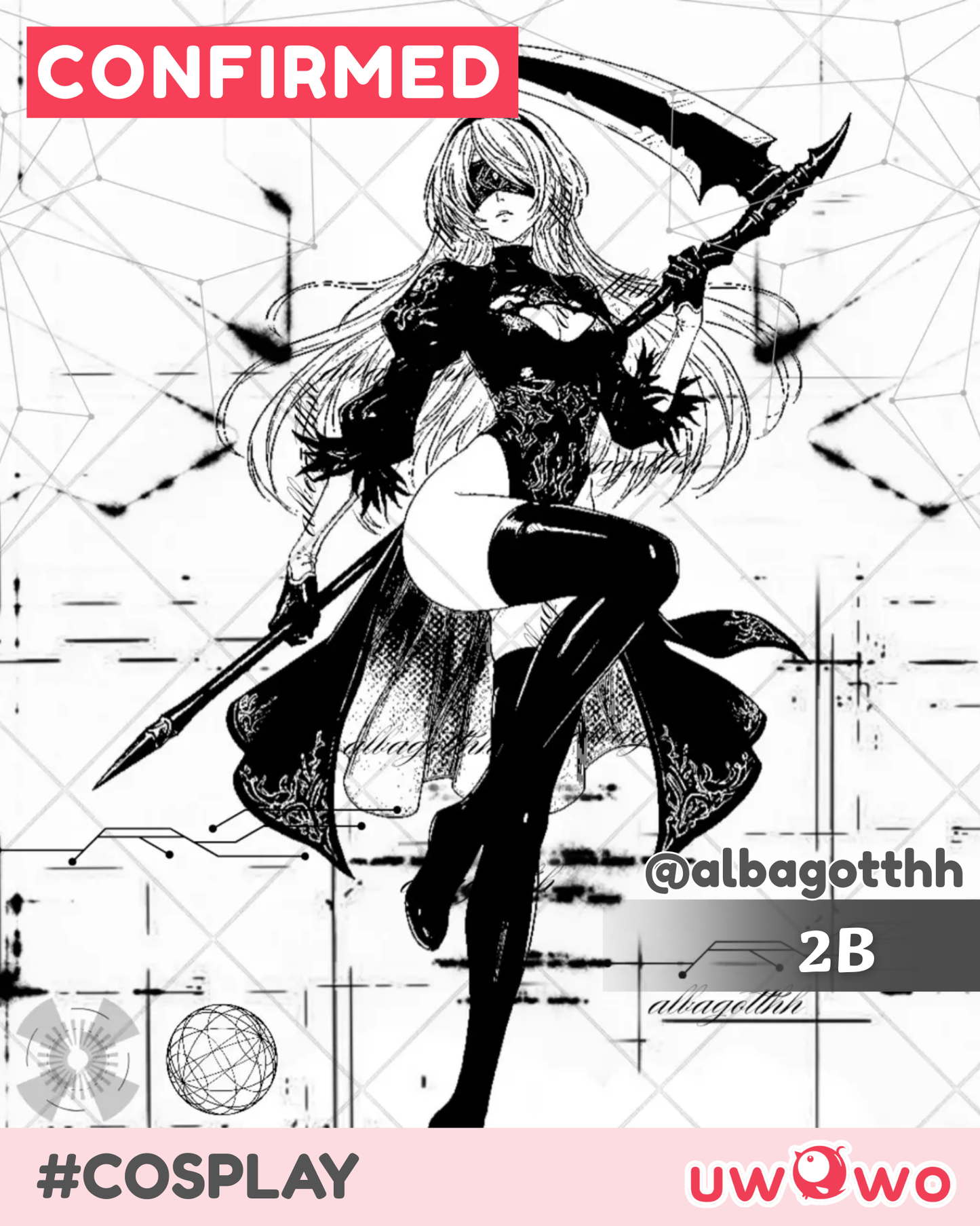 CONFIRMED Uwowo Deposit Poll - Nier: Automata 2B Redesign Cheongsam Fanart Cosplay Costume