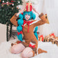 【In Stock】Uwowo Vocaloid Hatsune Miku Winter 2022 Reindeer Christmas Holiday Cosplay Costume
