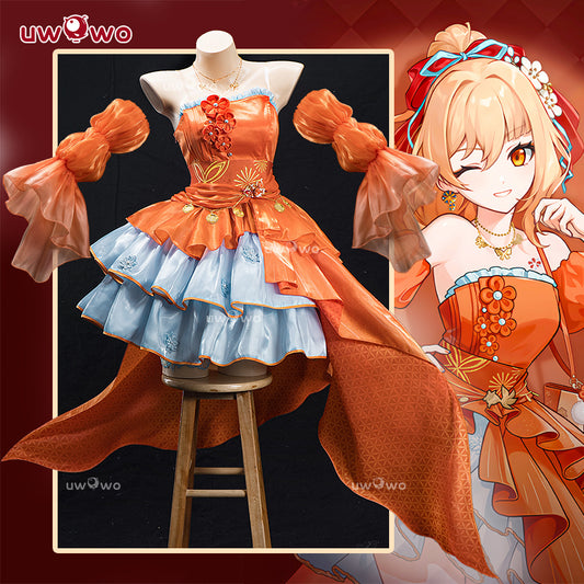 MAY PRESALE Uwowo Genshin Impact Yoimiya Resplendent Feast Gown Cosplay Costume