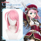 【Pre-sale】Uwowo Game Genshin Impact Charlotte Cosplay Wig Middle Pink Hair