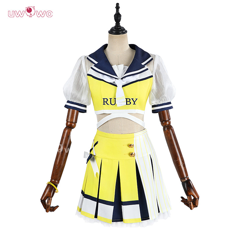 Uwowo Collab Series: Love Live ! Cheerleader Unawaken Cheer Girl Hoshizora Rin Cosplay Costume