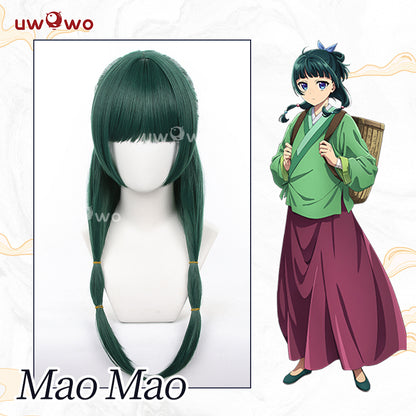 Uwowo Anime The Apothecary Diaries Maomao Cosplay Wig Long Dark Green Hair