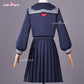 Uwowo Collab Series: Horror Game Fog Town Teen Girl Blue Sailor School Uniform Cosplay Costume XS-3XL