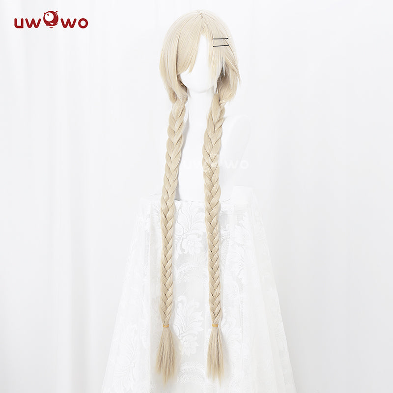 【Pre-sale】Uwowo Azur Lane IJN Owari Sheep Girl 18+ Sexy Cosplay Wig Long Yellow Hair