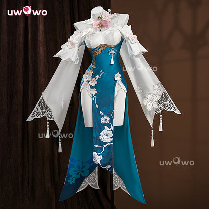Uwowo Collab Series: Premium Ruan Mei Honkai Star Rail Plumblossom Letter Qipao Cosplay Costume XS-2XL