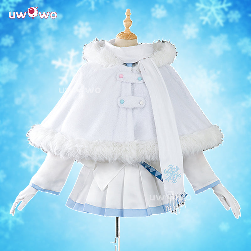 Uwowo Collab Series: V Singer 2024 Snow xMITSUKOSHI Collab Christmas Winter Cosplay Costume