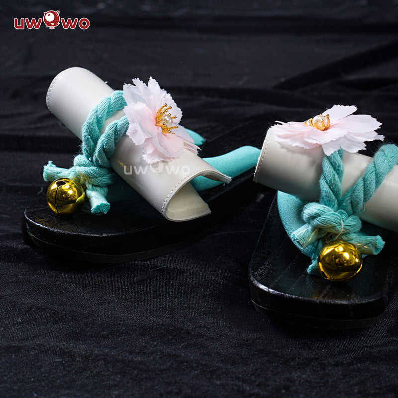 Uwowo V Singer X Onmyoji Collab Kimono Style Dress Cosplay Shoes Clogs