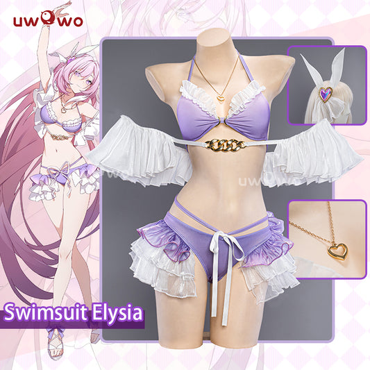 【Pre-sale】Uwowo Game Honkai Impact 3: Elysia Summer Swimsuit Cosplay Costumes