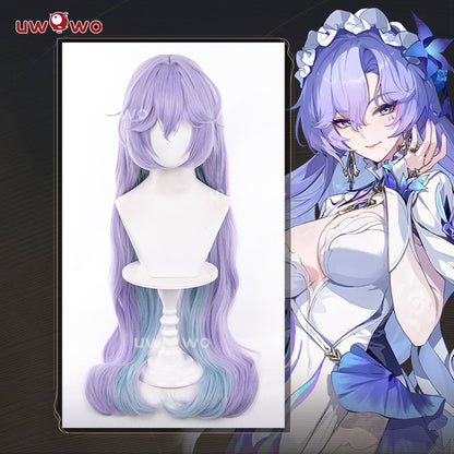 Uwowo Wuthering Waves Cantarella Jellyfish Cosplay  Wig Long Light Purple Hair