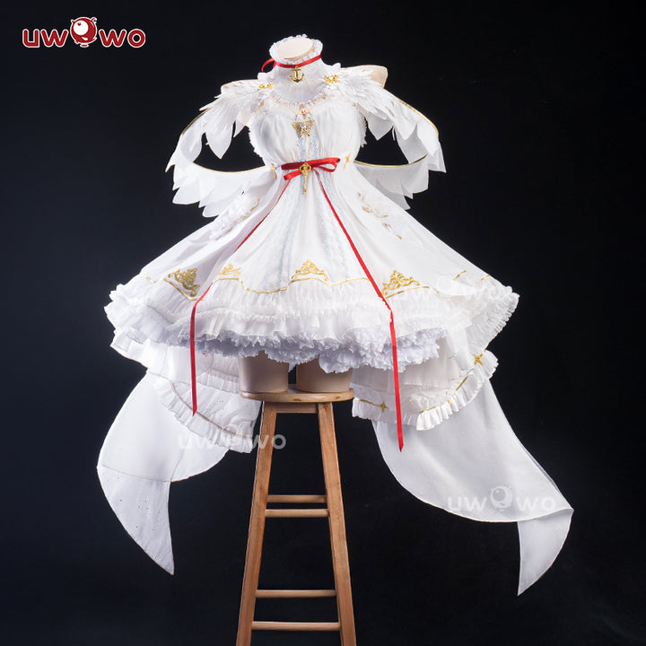 Uwowo Azur Lane Cheshire Oath Wedding Dress Bride Boudoir Cosplay Costume