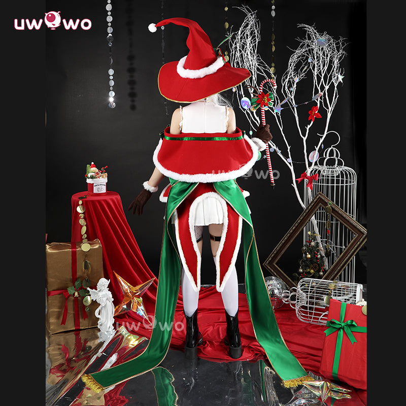 Uwowo Collab Series: Re: Zero Emilia Christmas Ver. Cosplay Costume XS-2XL