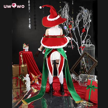 Uwowo Collab Series: Re: Zero Emilia Christmas Ver. Cosplay Costume XS-2XL