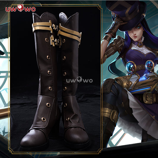 Uwowo League of Legends/LOL: Caitlyn the Sheriff of Piltover Cosplay Shoes Boots