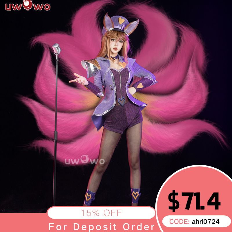 【Pre-sale】Uwowo League of Legends/LOL: Pop Star Ahri Fox 2023 ASU Cosplay Costume