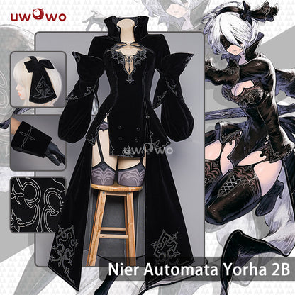 【Special Discount】INSTOCK S-3XL Uwowo Nier: Automata 2B Reincarnation Alternate Battler Outfit Cosplay Costume