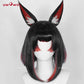 Uwowo  League of Legends/LOL: Ahri After Hours Mythic Variant Cosplay Wig Middle Black And Red Hair With Ears
