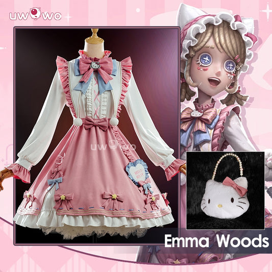 Uwowo Collab series: Game Identity V Emma Woods Gardener Cat Cosplay Costume