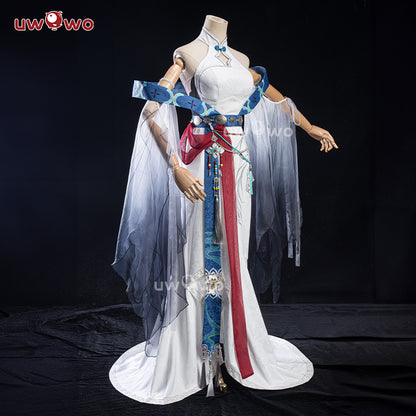 【Clearance Sale】[Last Batch] INSTOCK Uwowo Genshin Impact Fanart Shenhe 'Frostbound Divinity' Cosplay Costume