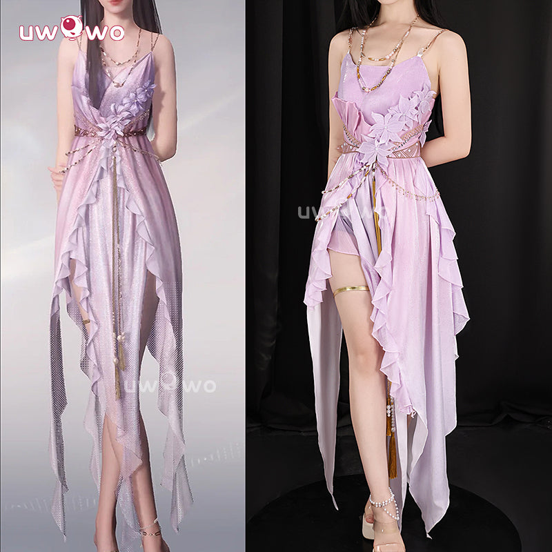 Uwowo Collab Series: Love and Deepspace MC 'My' Floral Ripple Sylus Couple Swimsuit Cosplay Costume S-3XL