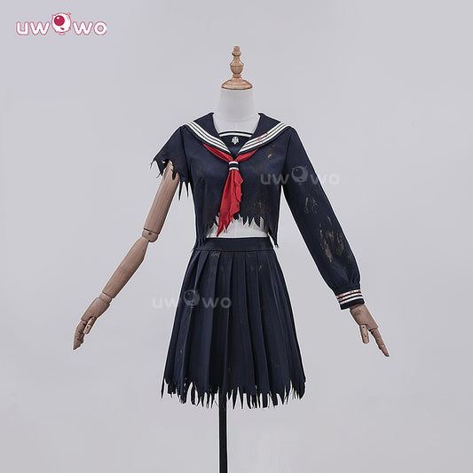 Uwowo Collab Series: DIY Blood Horror Game Fog Town Teen Girl Fox Form School Uniform Cosplay Costume XS-3XL