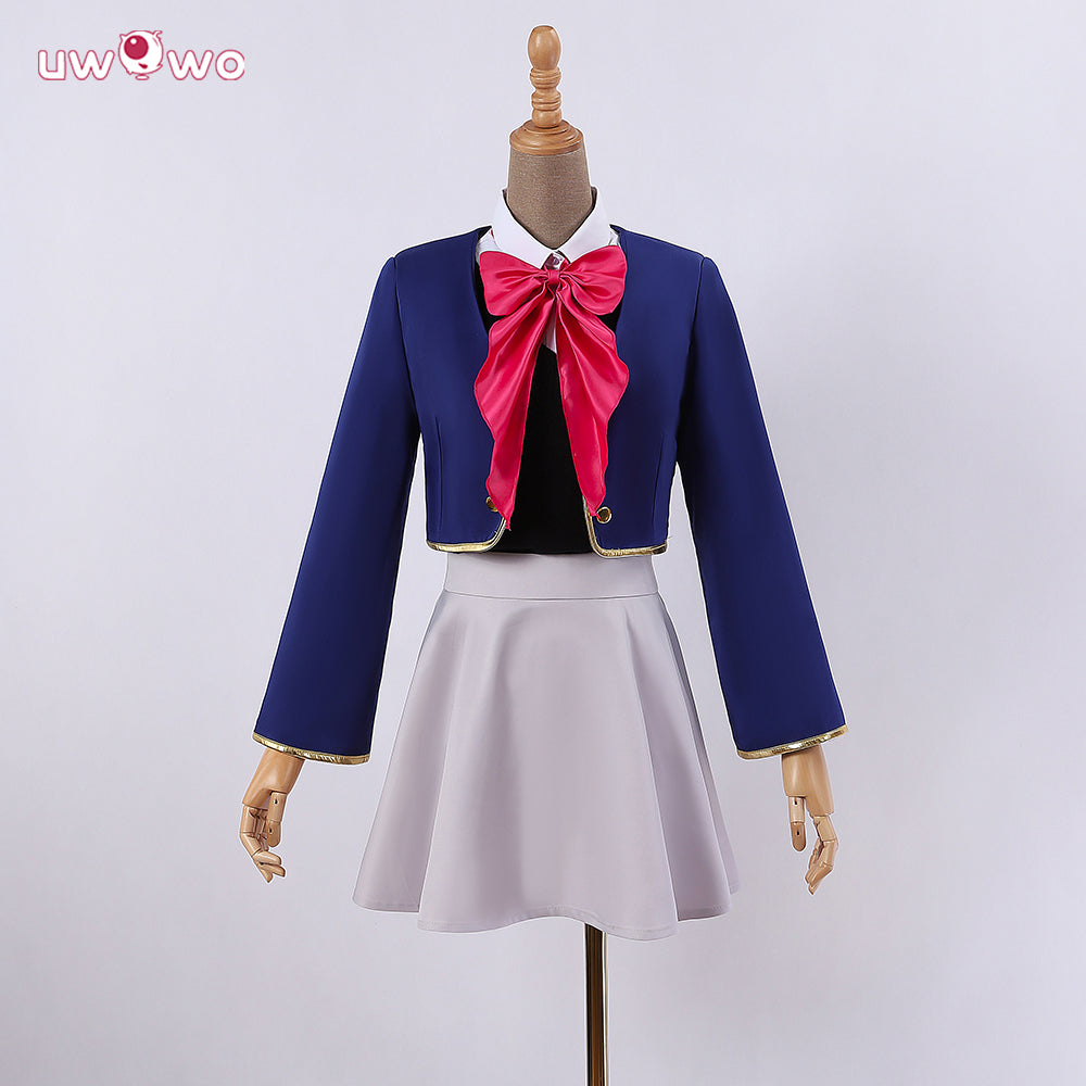 Uwowo Collab Series: Anime Oshi no Ko Cosplay Ruby Hoshino Cosplay Arima Kana Costume School Uniform Dress