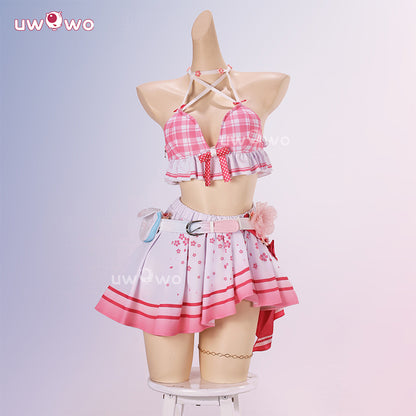 Uwowo Collab Series: Chisa Peach Parfait Swimsuit Wuthering Waves WUWA Cosplay Costume S-3XL
