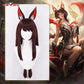 Uwowo League of Legends/LOL: Risen Legend Ahri Cosplay Wig Long Silver Hair With Ears