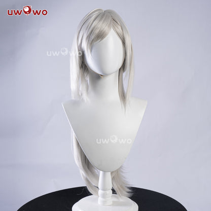 Uwowo NieR Reincarnation x Drakengard3 Zero Progenitor Divergent Sister Cosplay Wig Long Silver Hair
