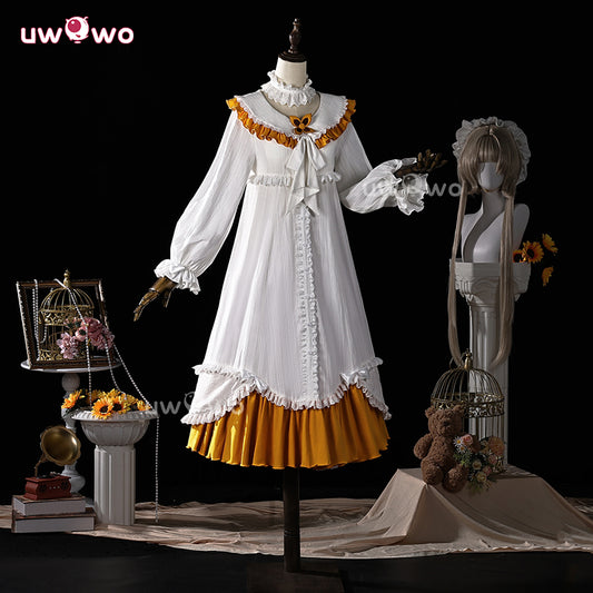 Uwowo Collab Series: Elegant Lace Ruffle Lounge Dress HomeWear Pajama Cosplay Cosutme S-XL