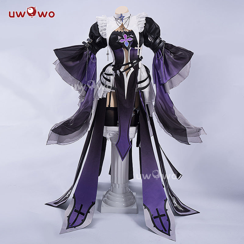 Uwowo Game Honkai Star Rail Fanart Black Swan Nun Cosplay Costume