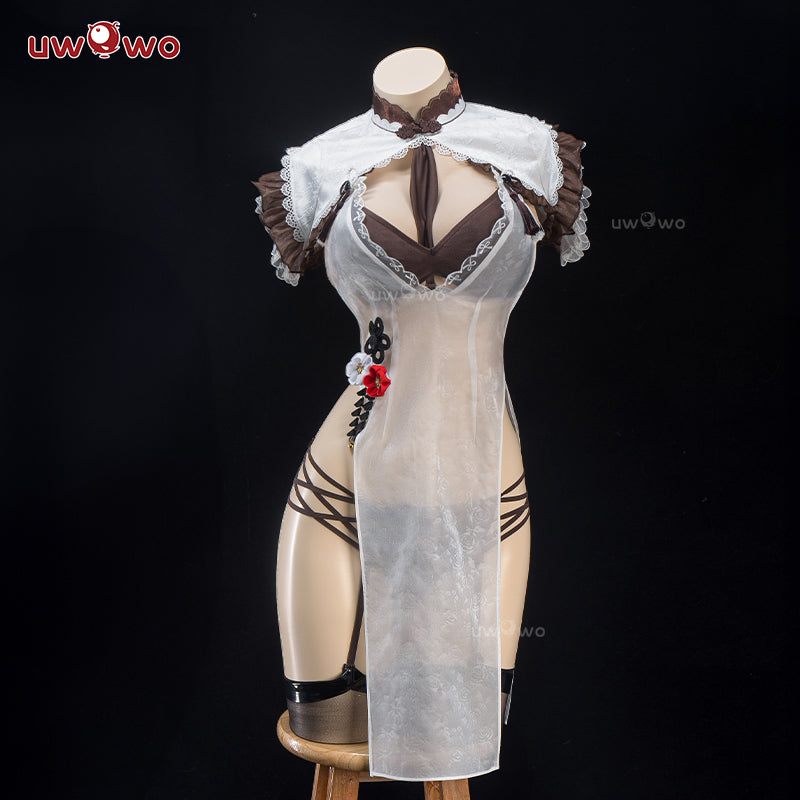 S-3XL INSTOCK-Uwowo Azur Lane Formidable Still Illustration Ver. Cheongsam Boudoir Cosplay Costume S-3XL