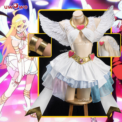 Uwowo Anime New Panty & Stocking with Garterbelt Panty Angel Cosplay Costume S-3XL