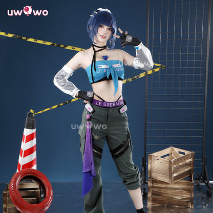 Uwowo Collab Series: Game Overwatch 2 x LE SSERAFIM Fearless DVA Cosplay Costume XS-XXL