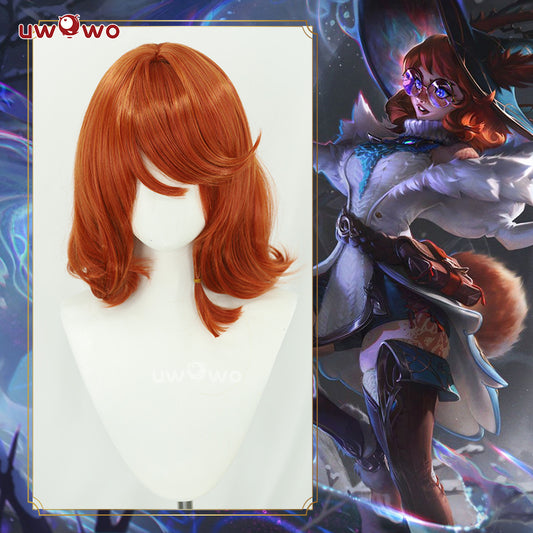 【Pre-sale】Uwowo League of Legends/LOL: Aurora Witch Bunny Champion Cosplay Wig Middle Orange Hair