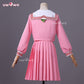 Uwowo Collab Series: Horror Game Fog Town Teen Girl Pink Rabbit Sailor School Uniform Cosplay Costume XS-3XL