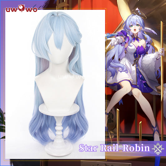 【Pre-sale】Uwowo Honkai Star Rail Robin Singer Penacony Cosplay Wig Long Blue Hair