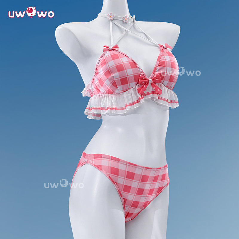 Uwowo Collab Series: Deluxe Chisa Peach Parfait Swimsuit Wuthering Waves WUWA Cosplay Costume S-XL