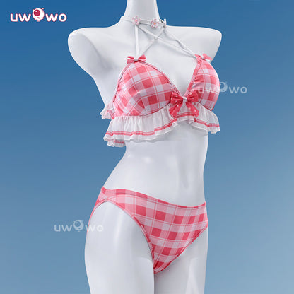 Uwowo Collab Series: Deluxe Chisa Peach Parfait Swimsuit Wuthering Waves WUWA Cosplay Costume S-XL