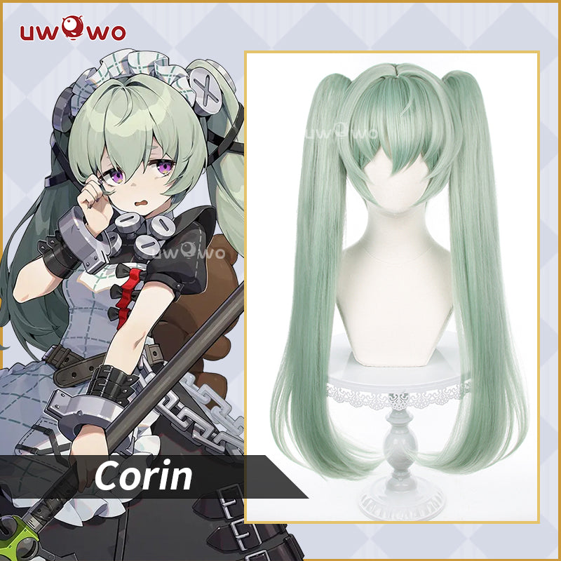 Uwowo Game Zenless Zone Wickes Corin Cosplay Wig Long Green Hair ...