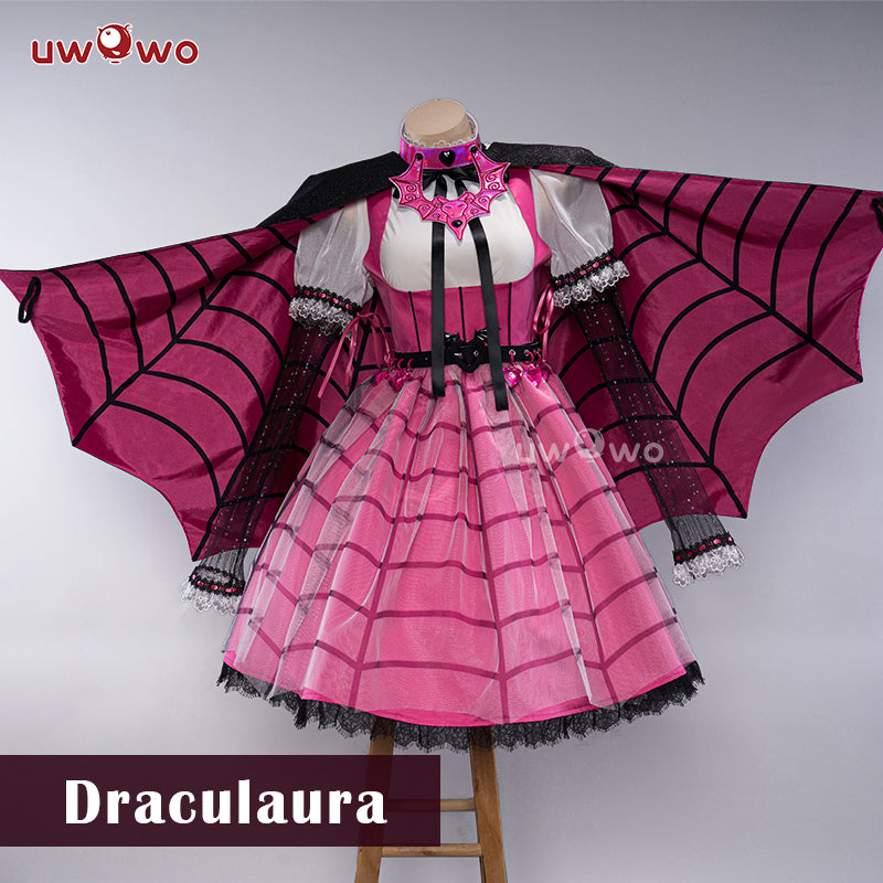 Vampire Webbed 【In Stock】Uwowo Draculaura Vampire Spiderweb Cape Beret Gothic Dress H ...