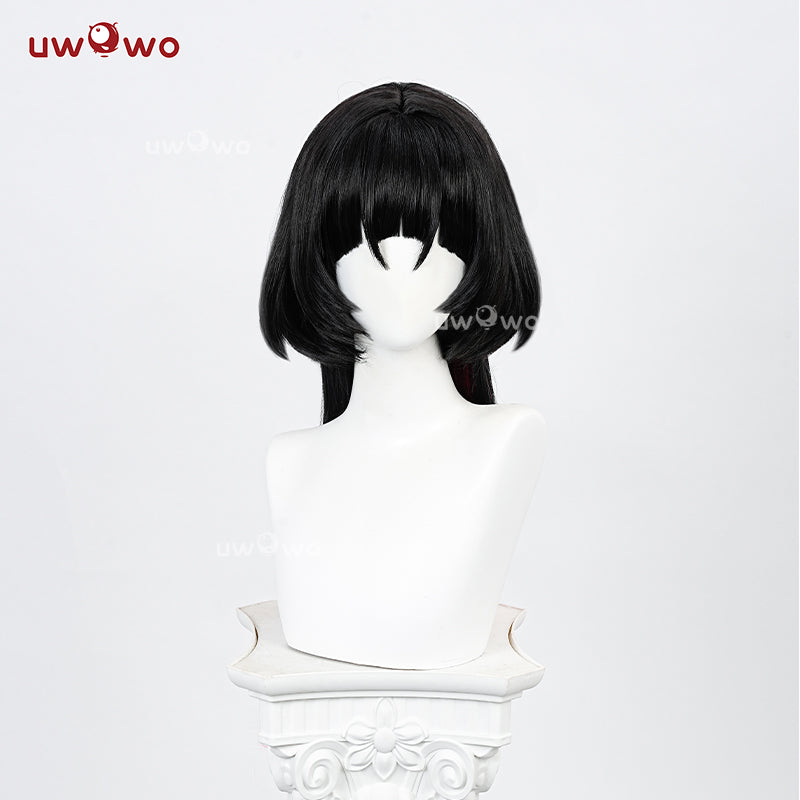 Uwowo Game Zenless Zone Zero/ZZZ Jane Doe Cosplay Wig Long Black Hair