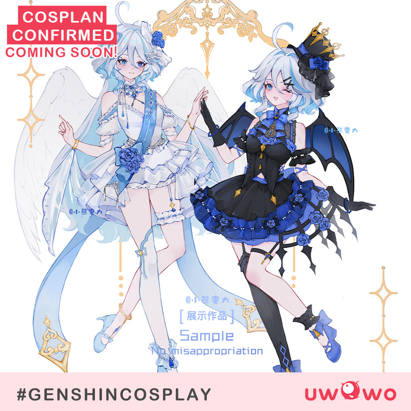 [Last Batch] INSTOCK-Uwowo Genshin Impact Fanart Furina Modern British Style Cosplay Costume