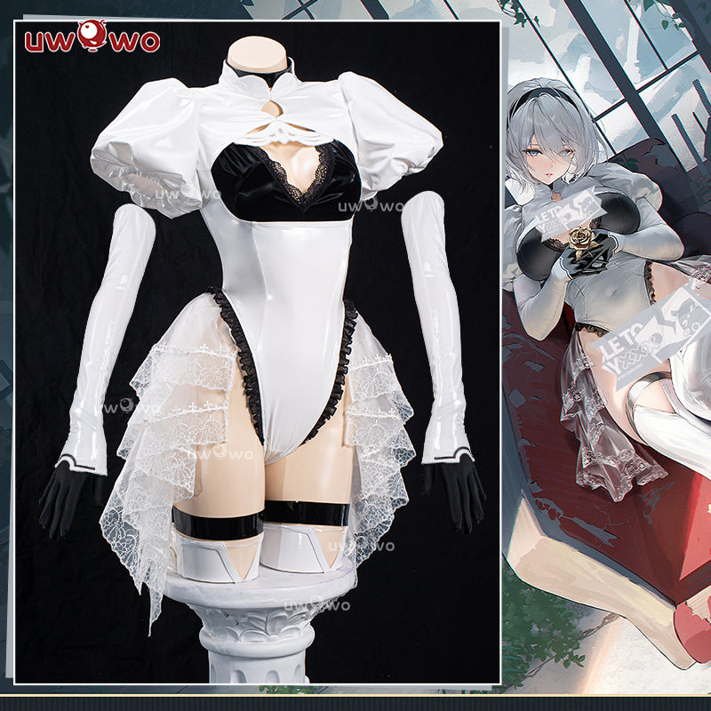 AUG PRESALE Uwowo Azur Lane Collab 2B [B]rief respite Cosplay Costume