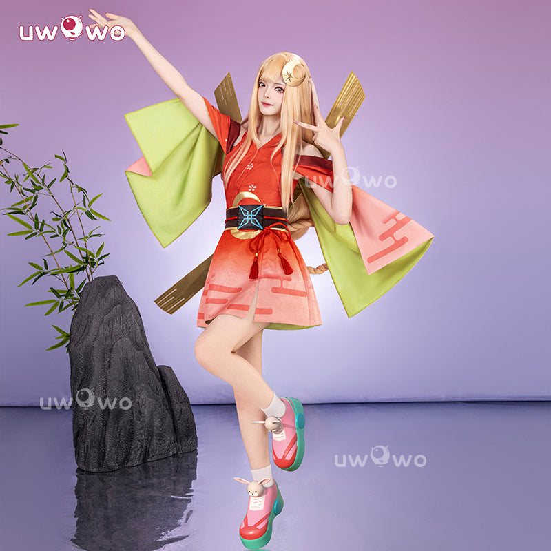 Uwowo Collab Series: Kaguya Anime Cosmic Princess Kaguya! Kimono Cosplay Costume S-XL