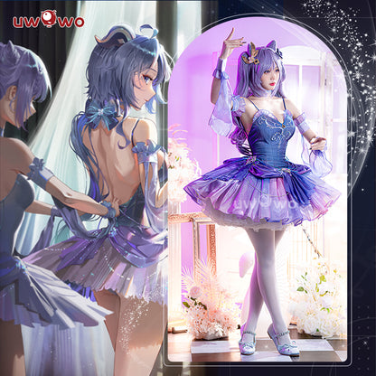 【Clearance Sale】[Last Batch]【In Stock】Uwowo Genshin Impact Fanart: Keqing Ballet Dress Cosplay Costume