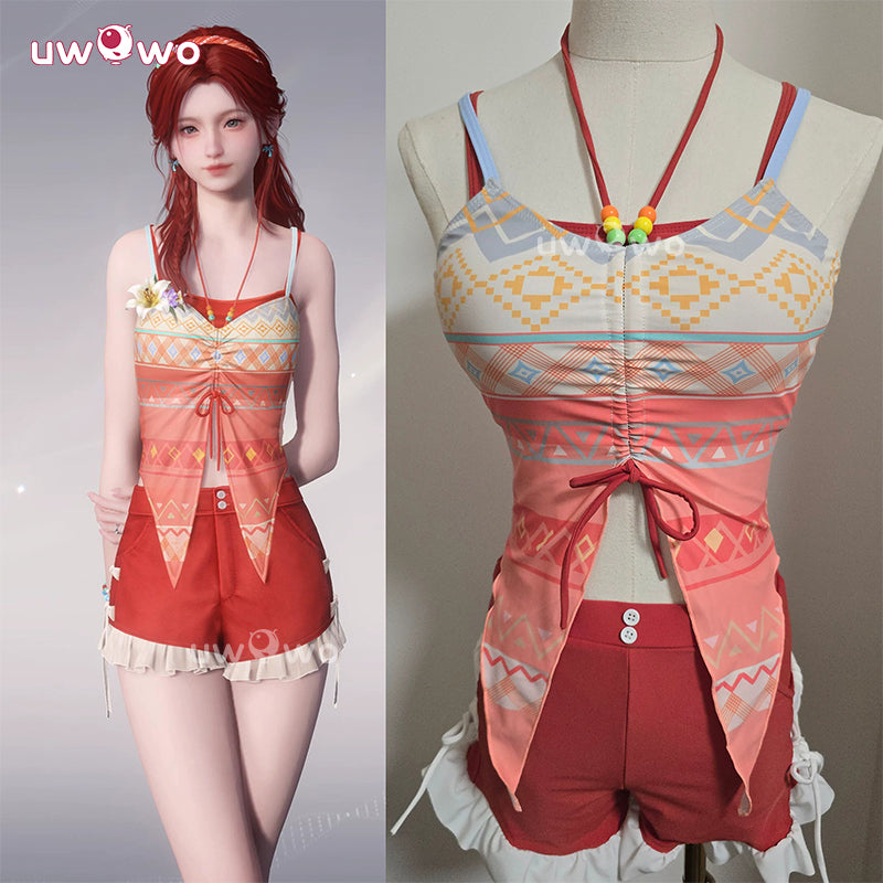 Uwowo Collab Series: Love and Deepspace MC 'My' Midsummer Reverie Caleb Couple Water-Ready Swimsuit Cosplay Costume S-XL