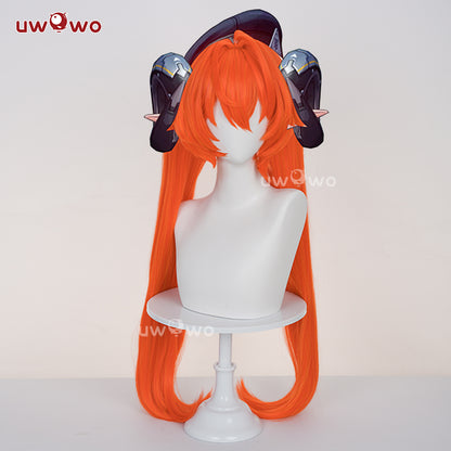 Uwowo Game Zenless Zone Zero Orphie Cosplay Wig Long Orange Hair