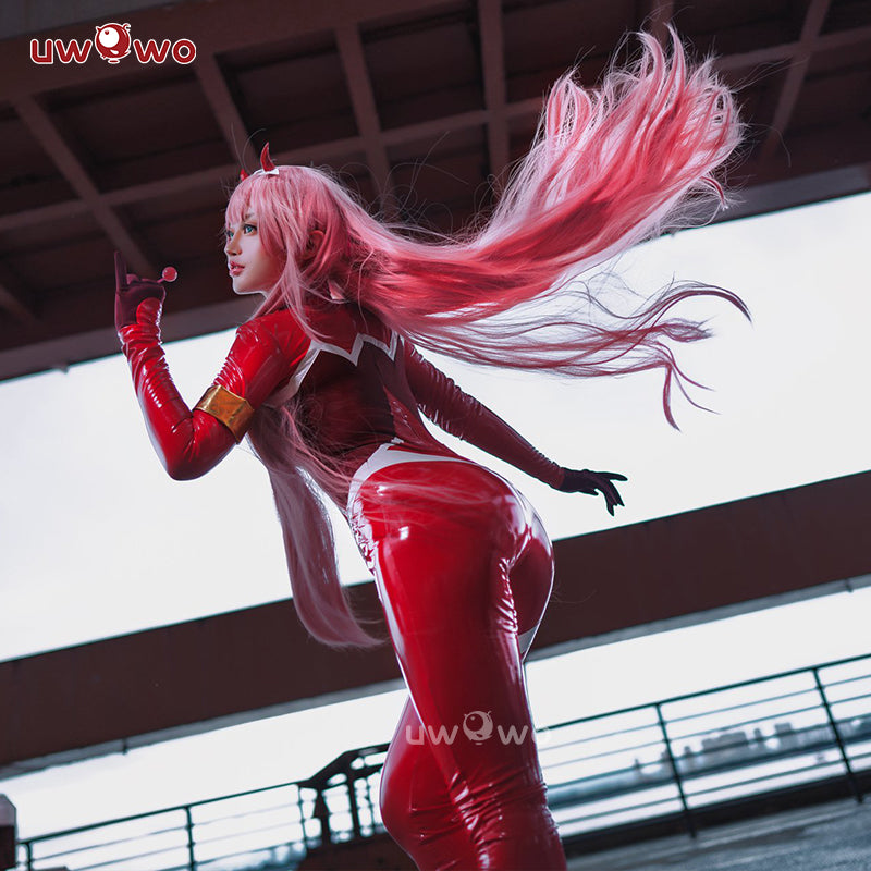 UWOWO Anime DARLING in the FRANXX Cosplay Plus Size Costume Zero Two CODE:002 Bodysuit Plug suit Christmas gifts