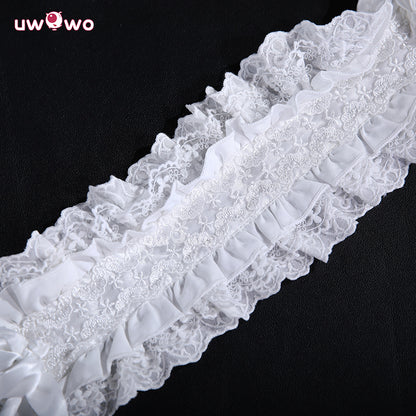 Uwowo Collab Series: Anime Inspired Gothic Princess Black White Cosplay Costume S-3XL