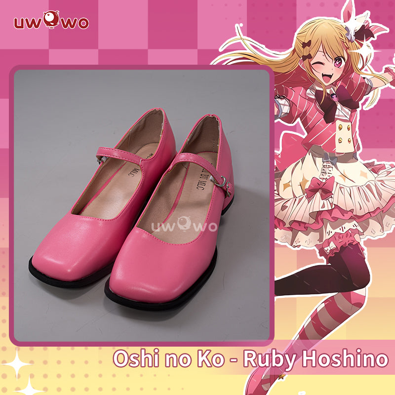 Uwowo Anime Oshi no Ko Ruby Hoshino Idol Stage Performance Exhibition Ver. Cosplay Shoes